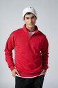 Peak Erkek Kırmızı Oversize Fermuarlı Yaka Sweatshirt | 7021 - 2