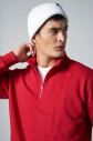 Peak Erkek Kırmızı Oversize Fermuarlı Yaka Sweatshirt | 7021 - 4