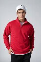 Peak Erkek Kırmızı Oversize Fermuarlı Yaka Sweatshirt | 7021 - 3