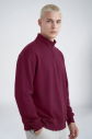 Peak Erkek Bordo Oversize Fermuarlı Yaka Sweatshirt | 7021 - 1