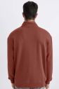 Peak Erkek Toprak Oversize Fermuarlı Yaka Sweatshirt | 7021 - 2