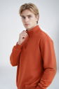 Peak Erkek Bakır Oversize Fermuarlı Yaka Sweatshirt | 7021 - 2