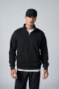 Peak Erkek Siyah Oversize Fermuarlı Yaka Sweatshirt | 7021 - 2