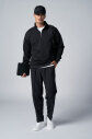 Peak Erkek Siyah Oversize Fermuarlı Yaka Sweatshirt | 7021 - 10