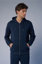Peak Unisex Lacivert Oversize Fermuarlı Kapüşonlu Eşofman Üstü | 7016 - 5