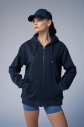 Peak Unisex Lacivert Oversize Fermuarlı Kapüşonlu Eşofman Üstü | 7016 - 2