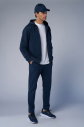 Peak Unisex Lacivert Oversize Fermuarlı Kapüşonlu Eşofman Üstü | 7016 - 3