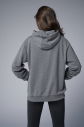 Peak Unisex Koyu Gri Oversize Fermuarlı Kapüşonlu Eşofman Üstü | 7016 - 6