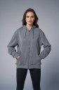 Peak Unisex Koyu Gri Oversize Fermuarlı Kapüşonlu Eşofman Üstü | 7016 - 7