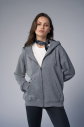 Peak Unisex Koyu Gri Oversize Fermuarlı Kapüşonlu Eşofman Üstü | 7016 - 2