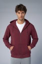 Peak Unisex Bordo Oversize Fermuarlı Kapüşonlu Eşofman Üstü | 7016 - 9