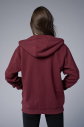 Peak Unisex Bordo Oversize Fermuarlı Kapüşonlu Eşofman Üstü | 7016 - 6