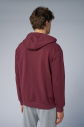 Peak Unisex Bordo Oversize Fermuarlı Kapüşonlu Eşofman Üstü | 7016 - 5
