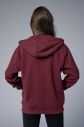 Peak Unisex Bordo Oversize Fermuarlı Kapüşonlu Eşofman Üstü | 7016 - 6