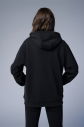 Peak Unisex Siyah Oversize Fermuarlı Kapüşonlu Eşofman Üstü | 7016 - 4