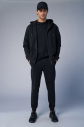 Peak Unisex Siyah Oversize Fermuarlı Kapüşonlu Eşofman Üstü | 7016 - 5