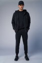 Peak Unisex Siyah Oversize Fermuarlı Kapüşonlu Eşofman Üstü | 7016 - 6