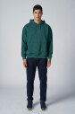 Peak Erkek Yeşil Pamuklu Kanguru Cepli Kapüşonlu Sweatshirt | 7017 - 5