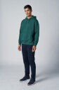 Peak Erkek Yeşil Pamuklu Kanguru Cepli Kapüşonlu Sweatshirt | 7017 - 3