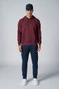 Peak Erkek Bordo Pamuklu Oversize Kanguru Cepli Kapüşonlu Sweatshirt | 7017 - 7