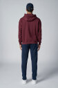 Peak Erkek Bordo Pamuklu Oversize Kanguru Cepli Kapüşonlu Sweatshirt | 7017 - 6