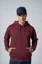 Peak Erkek Bordo Pamuklu Oversize Kanguru Cepli Kapüşonlu Sweatshirt | 7017 - 3