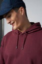 Peak Erkek Bordo Pamuklu Oversize Kanguru Cepli Kapüşonlu Sweatshirt | 7017 - 4