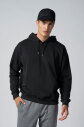 Peak Erkek Siyah Pamuklu Kanguru Cepli Kapüşonlu Sweatshirt | 7017 - 5