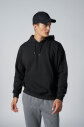Peak Erkek Siyah Pamuklu Kanguru Cepli Kapüşonlu Sweatshirt | 7017 - 8