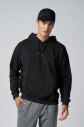 Peak Erkek Siyah Pamuklu Kanguru Cepli Kapüşonlu Sweatshirt | 7017 - 5