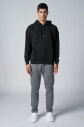 Peak Erkek Siyah Pamuklu Kanguru Cepli Kapüşonlu Sweatshirt | 7017 - 12