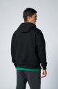Peak Erkek Siyah Pamuklu Kanguru Cepli Kapüşonlu Sweatshirt | 7017 - 7