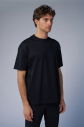 Peak Erkek Siyah Oversize Tişört | 7034 - 6