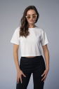 Peak Kadın Beyaz Crop Tişört | 7032 - 2
