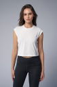 Peak Kadın Beyaz Crop Tişört | 7035 - 2