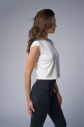 Peak Kadın Beyaz Crop Tişört | 7035 - 5