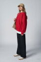 Peak Kadın Kırmızı Oversize Bisiklet Yaka Basic Sweatshirt | 7015 - 3