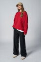 Peak Kadın Kırmızı Oversize Bisiklet Yaka Basic Sweatshirt | 7015 - 5