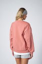 Peak Kadın Pudra Oversize Bisiklet Yaka Basic Sweatshirt | 7015 - 4