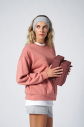Peak Kadın Pudra Oversize Bisiklet Yaka Basic Sweatshirt | 7015 - 8