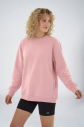 Peak Kadın Yavruağzı Oversize Bisiklet Yaka Basic Sweatshirt | 7015 - 3
