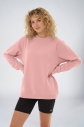 Peak Kadın Yavruağzı Oversize Bisiklet Yaka Basic Sweatshirt | 7015 - 1
