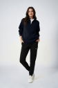Peak Kadın Lacivert Oversize Fermuarlı Yaka Sweatshirt | 7012 - 6