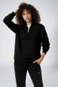 Peak Kadın Lacivert Oversize Fermuarlı Yaka Sweatshirt | 7012 - 5