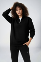 Peak Kadın Lacivert Oversize Fermuarlı Yaka Sweatshirt | 7012 - 5