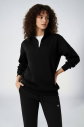 Peak Kadın Lacivert Oversize Fermuarlı Yaka Sweatshirt | 7012 - 3