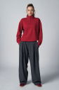 Peak Kadın Kırmızı Oversize Fermuarlı Yaka Sweatshirt | 7012 - 2