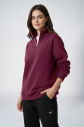 Peak Kadın Bordo Oversize Fermuarlı Yaka Sweatshirt | 7012 - 3