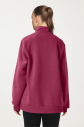 Peak Kadın Plum Oversize Fermuarlı Yaka Sweatshirt | 7012 - 2