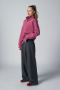 Peak Kadın Plum Oversize Fermuarlı Yaka Sweatshirt | 7012 - 2
